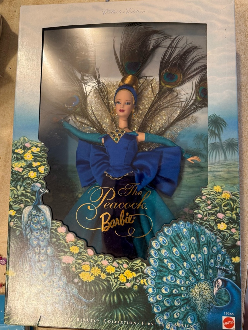 Barbie Peacock Doll in Blue & Teal Gown